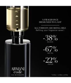 Giorgio Armani Code Homme Refillable Eau De Toilette -Promotion Parfum Boutique giorgio armani code homme refillable eau de toilette 50 ml 3614273636582 visual